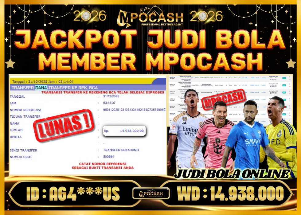 MPOCASH JACKPOT JUDI BOLA